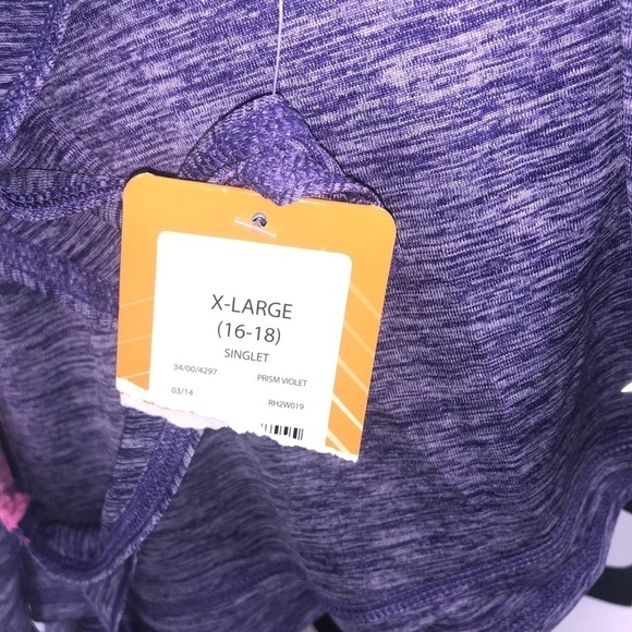 NWT Avia Racerback Athletic Tank Top Purple XL - Picture 5 of 5